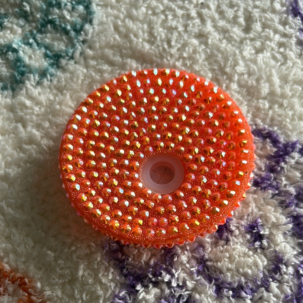16oz Orange Bling Lid
